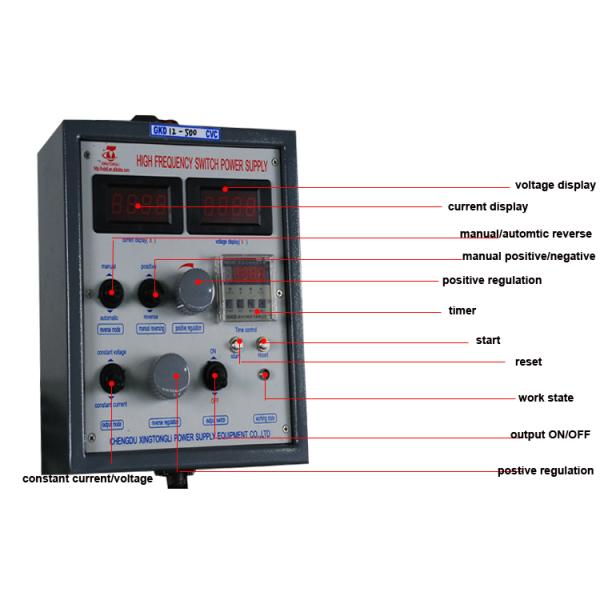 12v 3000a IGBT Dc Electroplating Power Supply , Nickel Copper Plating Rectifier