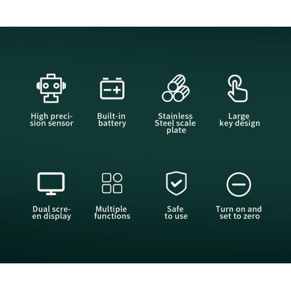 Durable Veidt ACS-A9 30kg/40kg Stainless Steel Electronic Digital Weighing Scale for Kitchen 1g Computing Weight Polygon