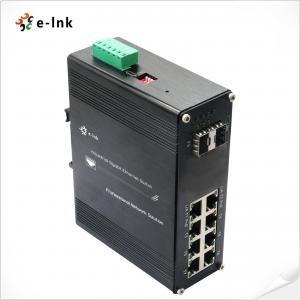 China Industrial Managed Network Switch 8 Port 10/100/1000T 802.3at PoE + 2 Port 1000X SFP on sale