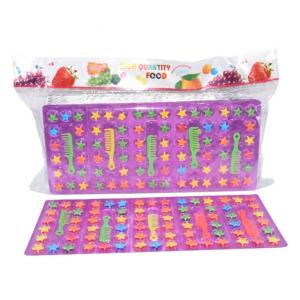 Quality 2.7g Fruity Star Shape Pressed Candy With Lovely Comb Toy For Girls for sale