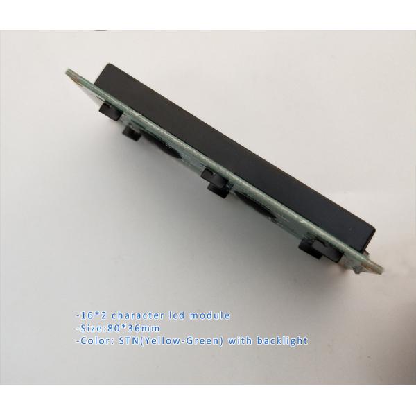 16x2 Character LCD Module Display STN Yellow / Blue 1/16 Duty 1/5 Bias PCB+PIN