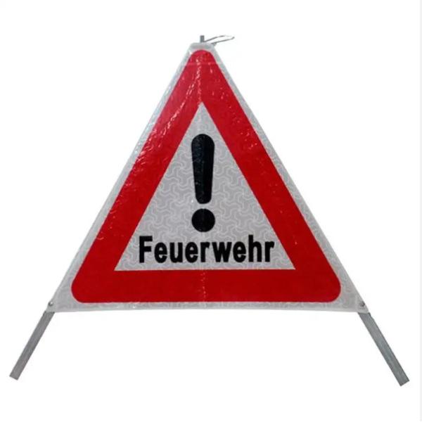 High Visibility Emergency Warning Sign Traffic Portable Folding ODM 700mm