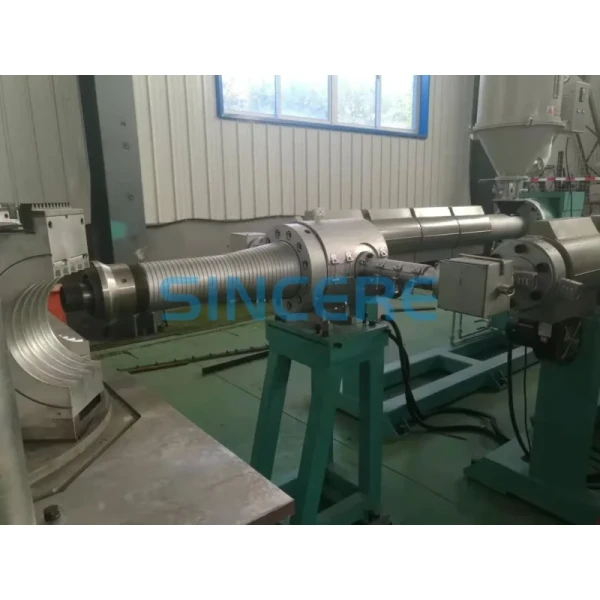 Large Diameter Double Wall Corrugated Dwc Pipe Making Machine HDPE Dual Wall Bellows Drainage Pipe Extrusion Machine