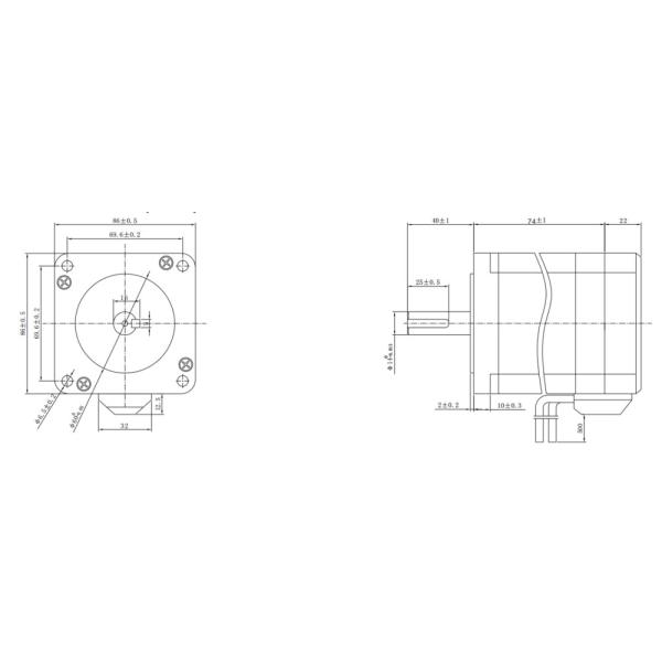 High Precision Close Loop Stepper Motor 2 Phase Hybrid Stepper Servo Motor