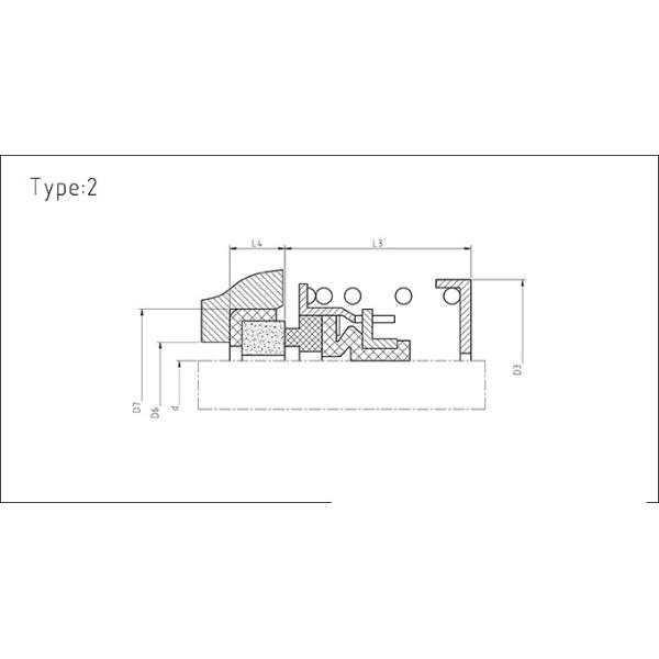 3INCH Type 2 Elastomer Single Spring Mechanical Seal