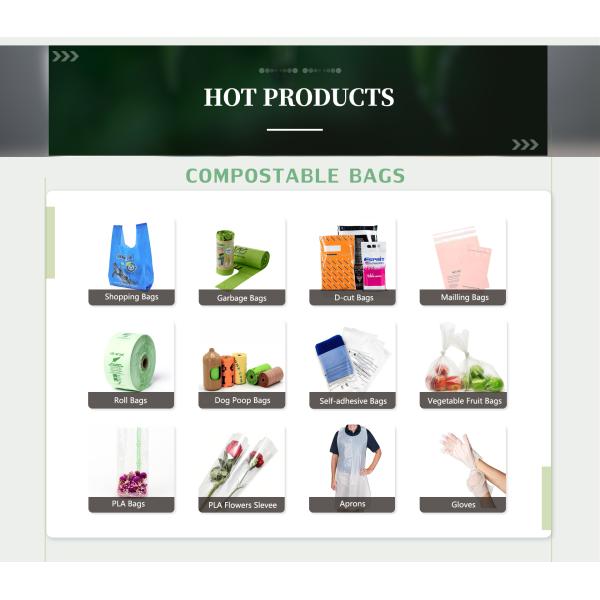 Poly Compostable Poop Bags For Household BPI Certified