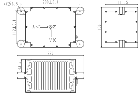 High Accuracy TDL45IMU Laser Inertial Unit Ruggedized Design Low Power Consumption