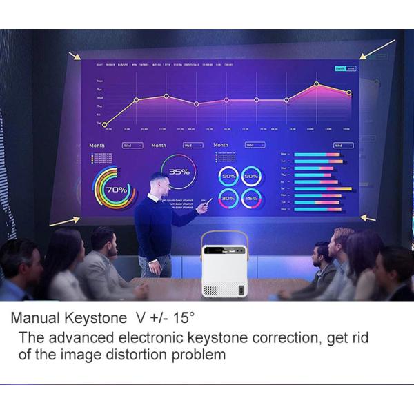 LCD Portable Multi Media Projector LED For Home Theater And Entertainment