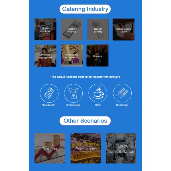 ODM Android 13 wireless Portable POS Machine Terminal Restaurant