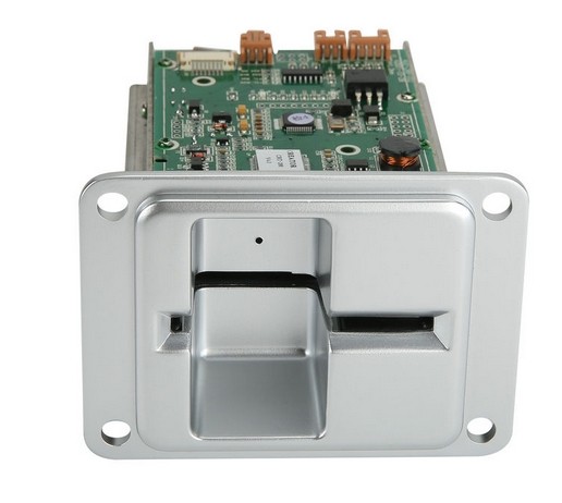 Manual Insertion Dip Card Reader With Card Latch Function , IC Smart Card Reader