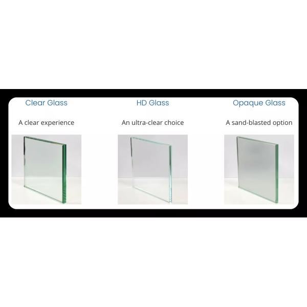 Rectangle Tempered Glass Dining Table Top Clear Round Table Top Glass