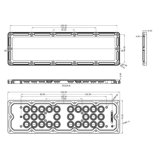 90 Degree Array Led Lens For SMD 5050 Adjustable Led Industrial Light