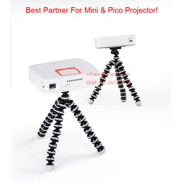 Octopus mini pico portable projector bracket lift mount support ball joints 360° rotating