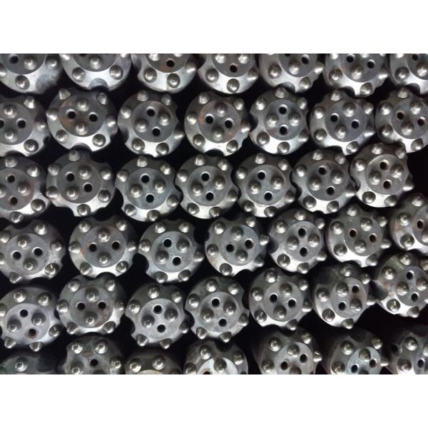 Quarry Tapered Button Drill Bit , SGS 6 Degree Button Bits Rock Drilling