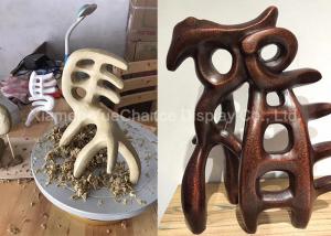 Quality Retro Style Chinese Character Statues , Giant Fiberglass Statues Museum Decorations for sale