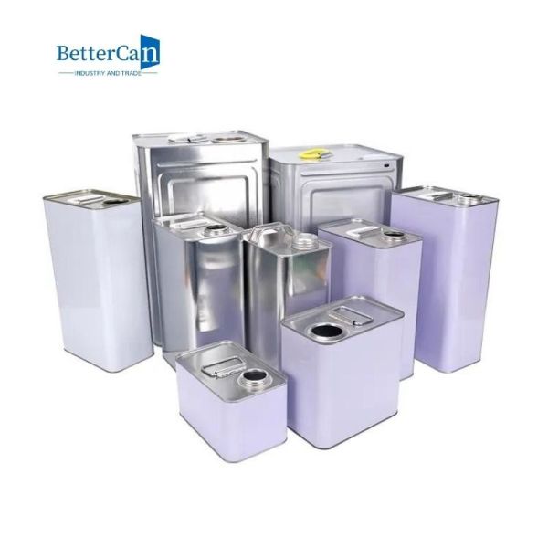 4L F Style Decorating Paint Can Empty Silver Paint Cans With Screw Top