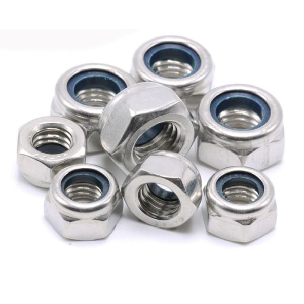 DIN985 Stainless Steel Security Round Lock Ring Nut / Nylon Insert Lock Nut