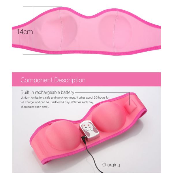 Micro-computerlized system.Rechargeable vibrating breast Massager.big breast medicine.Hot Sale Breast Enhancer.