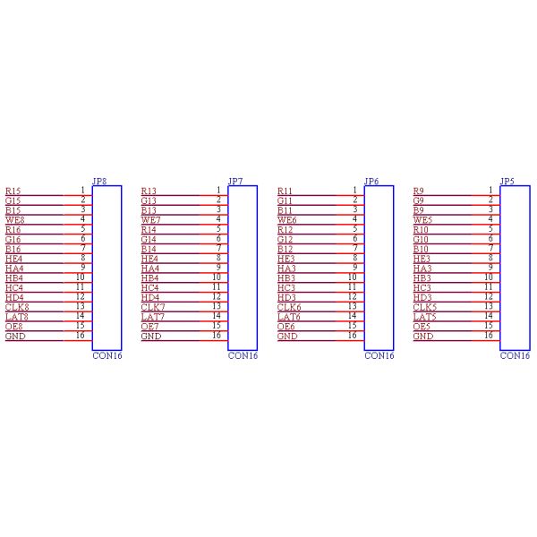 Sysolution receiving card D60-16, 16HUB75 ports support P1.538, P1.5,P1.667 modules