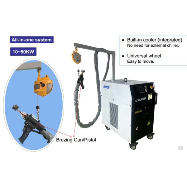 IGBT Induction Heating Machine Induction Brazing Equipment with Built-in Water Cooling System Applied in Motor Repair