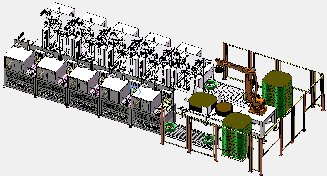 180kg Load Automatic Palletizing System High Capacity 480V Robotic Palletizing Solutions