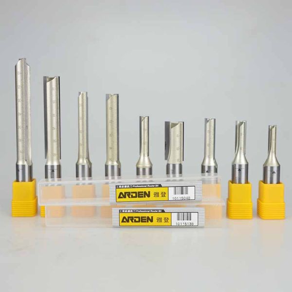 Arden Arden Metric Tct Trimming Engraving Machine Head 1/2 1/4 Handle Milling Cutter Double Edge Straight Slot Milling Cutter