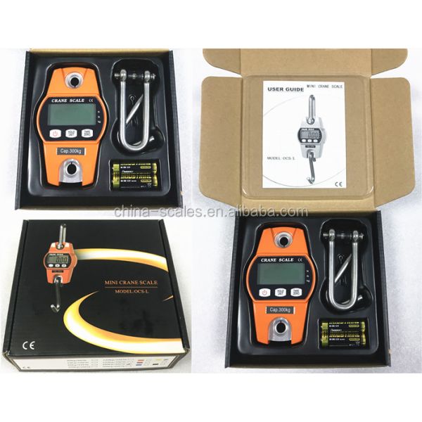 30kg-300kg Capacity OCS Mini Bluetooth Digital Hanging Crane Scale with LED/LCD Display and OEM/ODM Customization Support