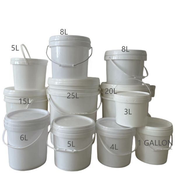 Industrial Plastic Bucket with Handle Lid Multi-function Square Bucket