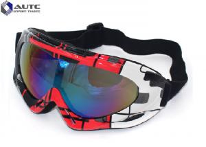 Quality PC Mirror UV PPE Safety Goggles Black Dirt Bike Racing Wearing Comfortable for sale
