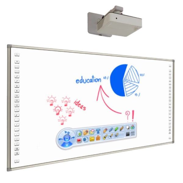 86 Inch Interactive Whiteboard Smart TV Monitors Board With Projector For School