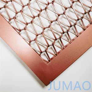 Quality 1x3 Copper Metal Mesh Divider Wall Partitions Cutomized for sale