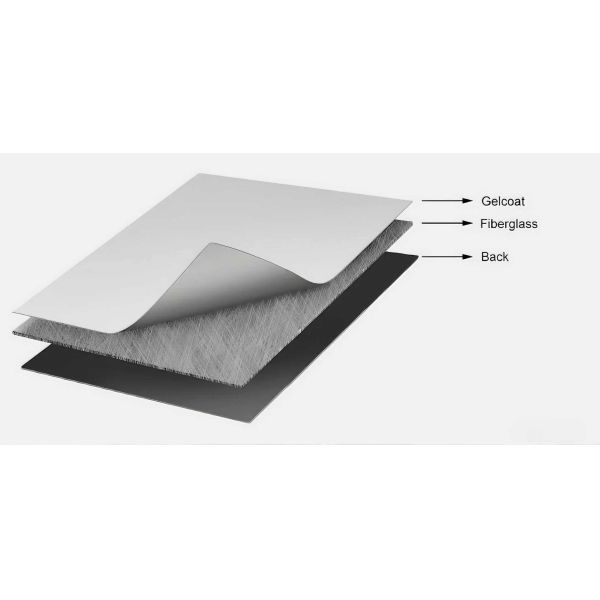 GRP Flat Sheets Scratch Proof Surface Superior Thermal Barrier Easy To Clean Texture