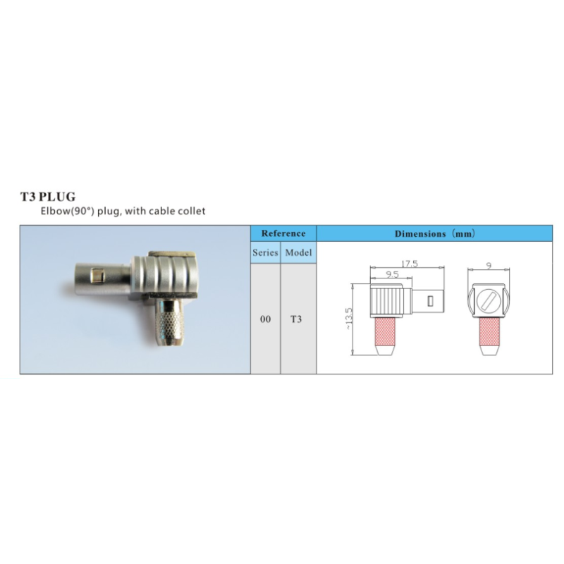 Lemoco Compatible Coaxial Cable F Connector , Right Angle Coax Connector FLA 00S 250
