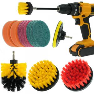China Exw Price 14Pcs Drill Brush Set Cleaning Kitchen Power Scrubber Set on sale