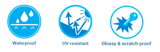 High quality anti scratch acrylic MDF board