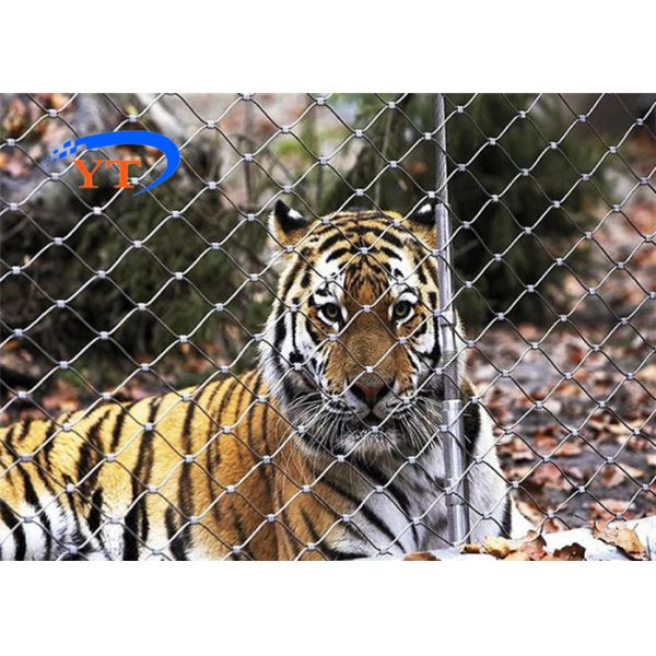 Knotted Or Ferrule Type Stainless Steel Aviary Mesh Diamond For Animal Enclosure