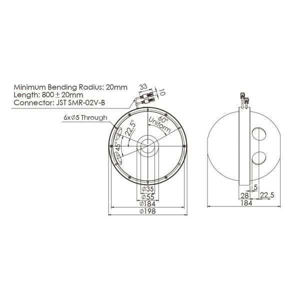 360Degree Illumination dia198mm Machine Vision LED Lighting Spherical Shadowless Light