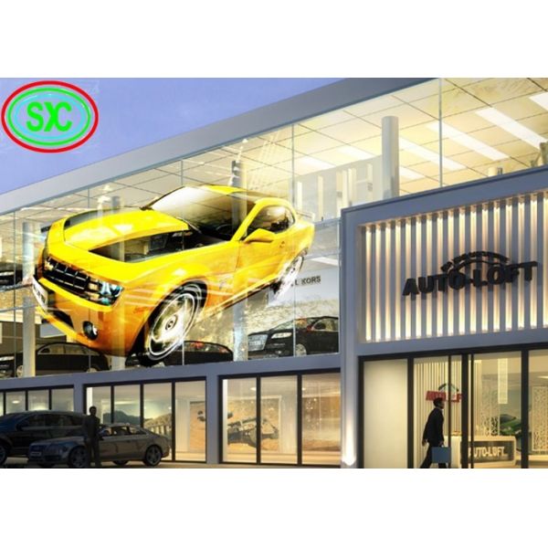 Lightweight Transparent LED Screen 0.2KG/PC Module Weight SMD2121 LED Type 6.2kg Cabinet Weight