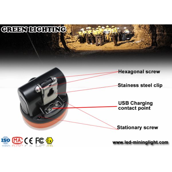ABS Light Weight LED Mining Light , IP68 grade Professional Miner Cap Lamp
