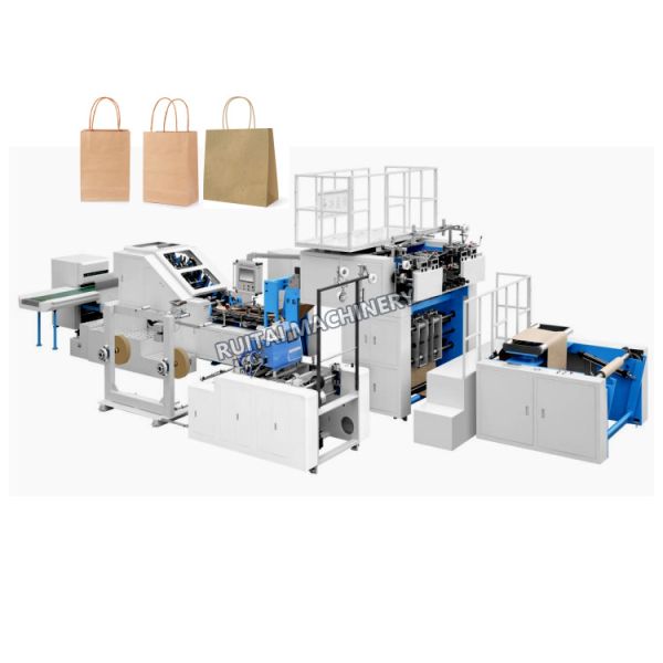 Automatic Square Bottom Carry / Handle Paper / Kraft Bag Making Machine-Twist