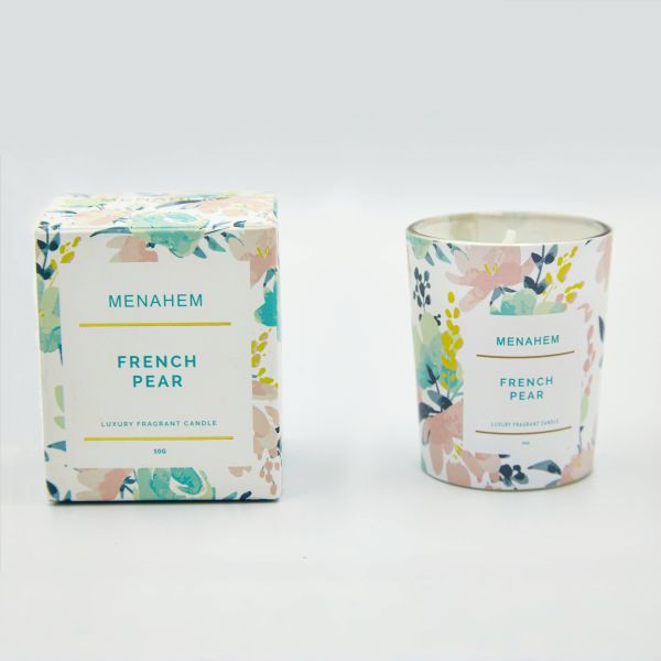 Luxury Gift Packaging Box Two Tuck Folding Perfume Scented Candle Packaging Box With Insert