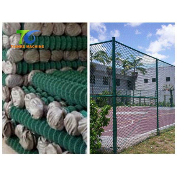 Single Wire 30M Chain Link Fence Machine 100mm Diamond Mesh Making Machine