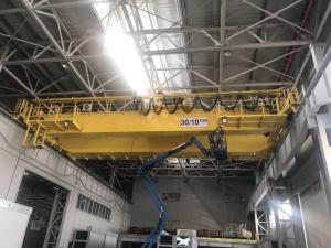 China Safe Double Girder Overhead Crane , Heavy Hook Indoor Overhead Crane 5-400 Ton on sale