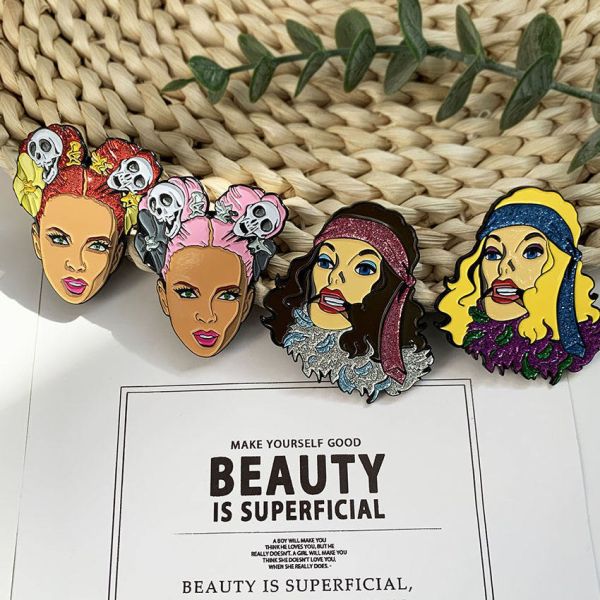 Cute Pin Badge Metal Logo Design Metal Crafts Custom Enamel Pin Hard Enamel Pin