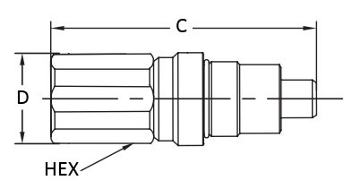7000psi IATF16949 NBR Hydraulic Line Quick Disconnect