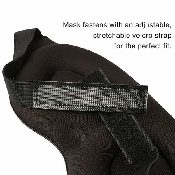 Premium Memory Foam Sleep Mask / Bedtime Eye Mask With Adjustable Head Strap