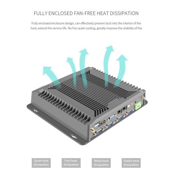 Dual Port Rs232rs485 Multi Port 4g Module Mini Pc Industrial Fanless