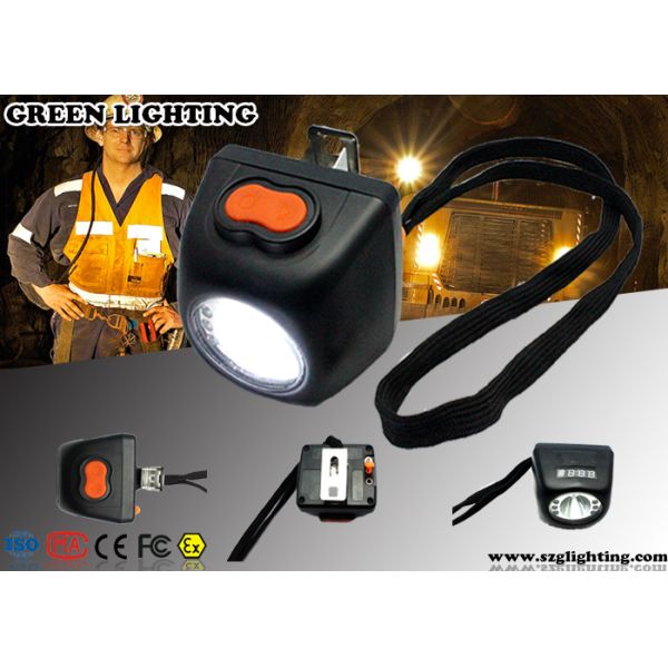 Cordless Hard Hat Lights with LCD Screen Black Classic Mining Headlamp