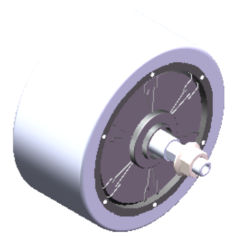 High Efficiency 24VDC HUB Motor ZM2515A01 for 4-drive Electric Vehicle.