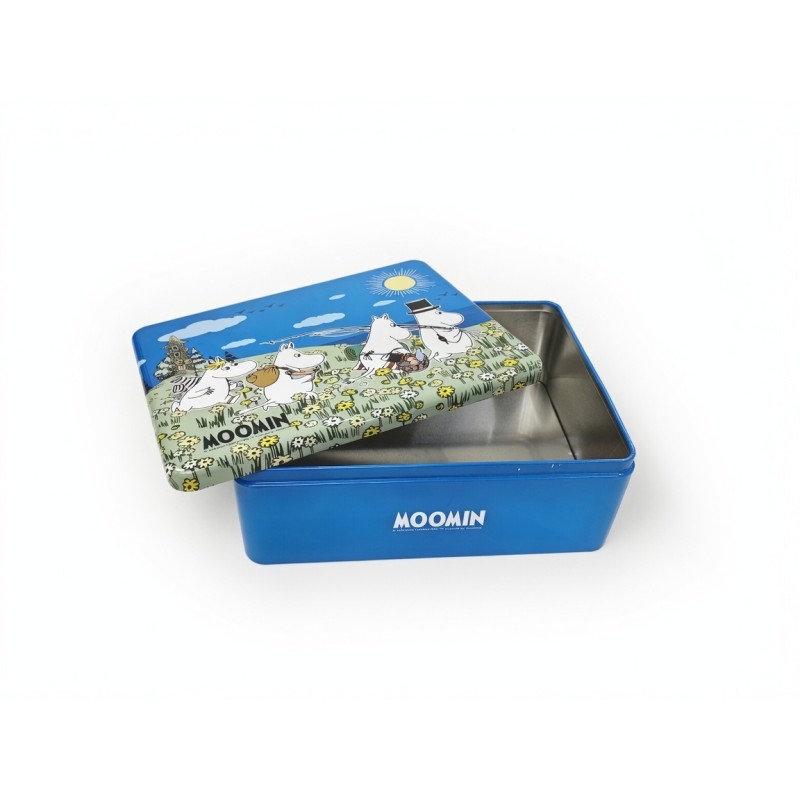 Customized Durable Rectangular Metal Storage Tin with Lid Canister for Cookies, Snacks, Kitchen Organization